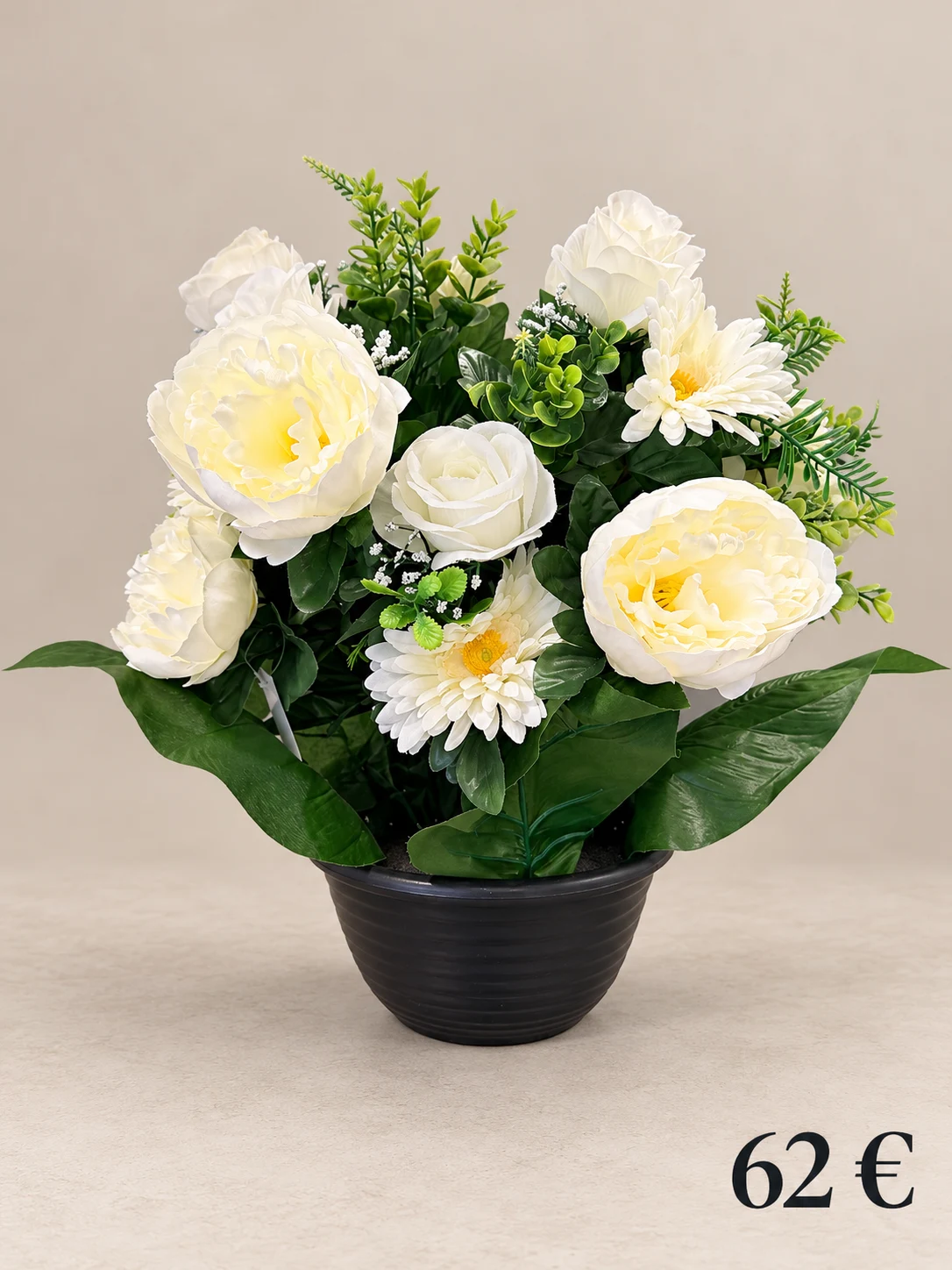 Composition blanche en coupe