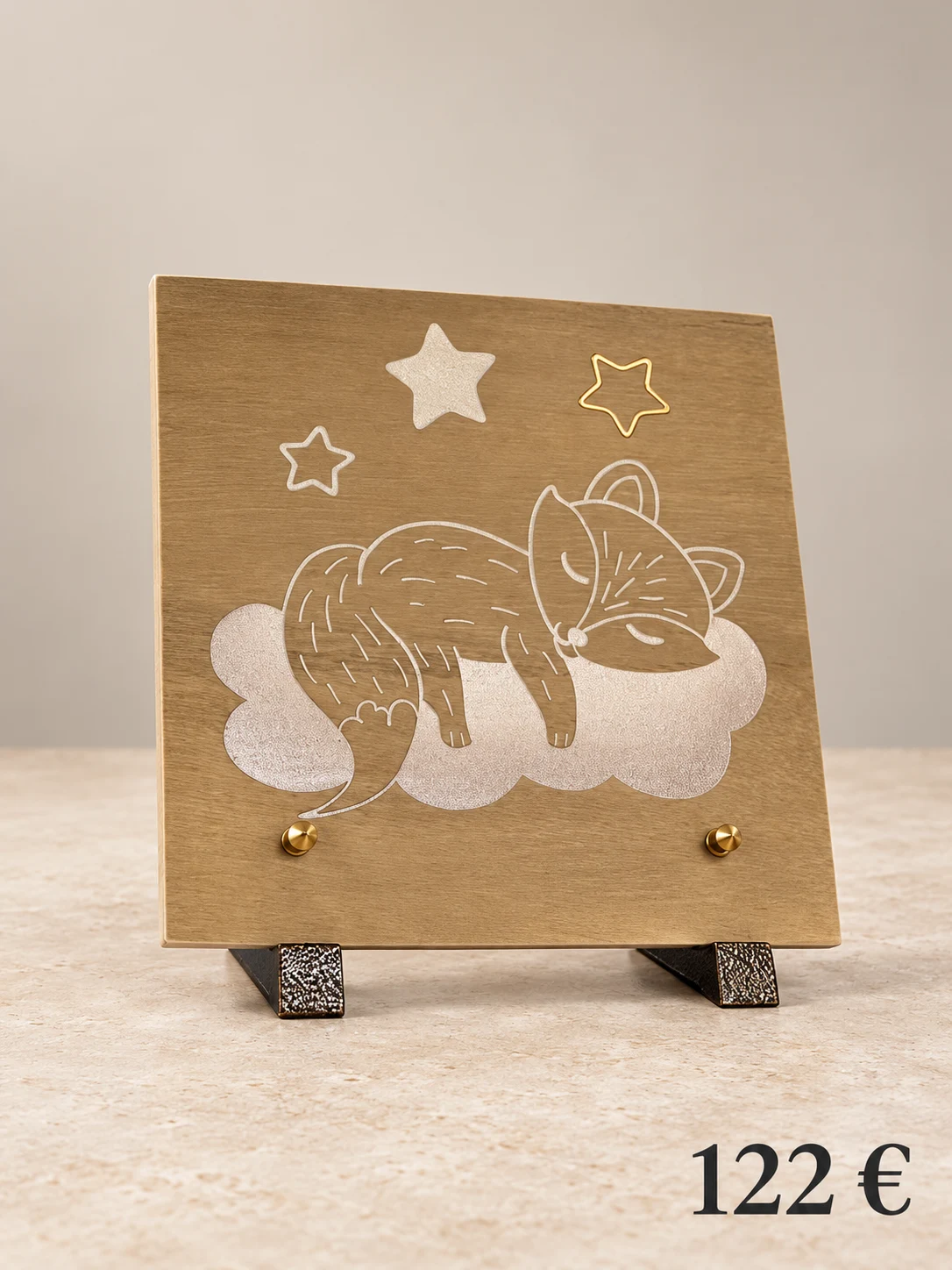 Plaque chat endormi
