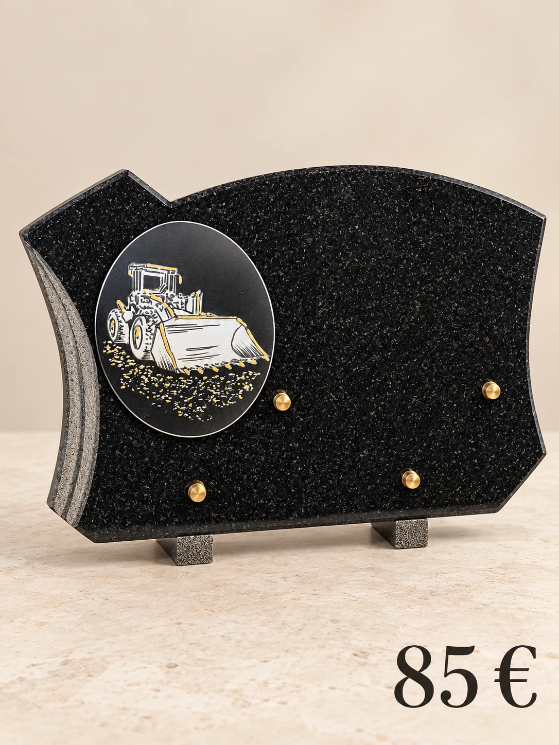Plaque engin de chantier