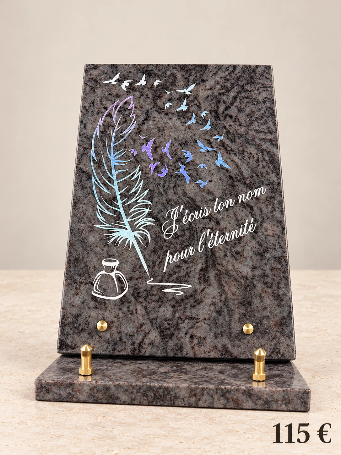 Plaque plume et oiseaux